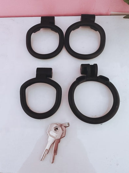 Black Cobra Cage BDSM Restraint Chastity Device For Male