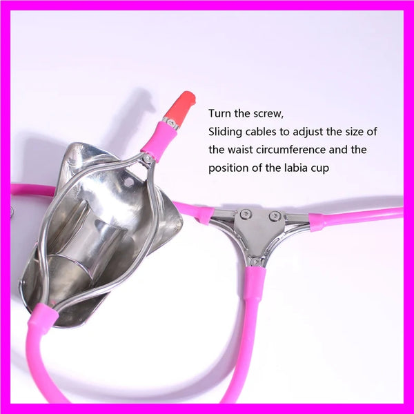 Sissy Chastity Belt,Sissy Labia Cup Chastity Device