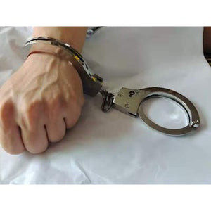 SM metal hand buckle metal adult handcuff simulation about 320g weight