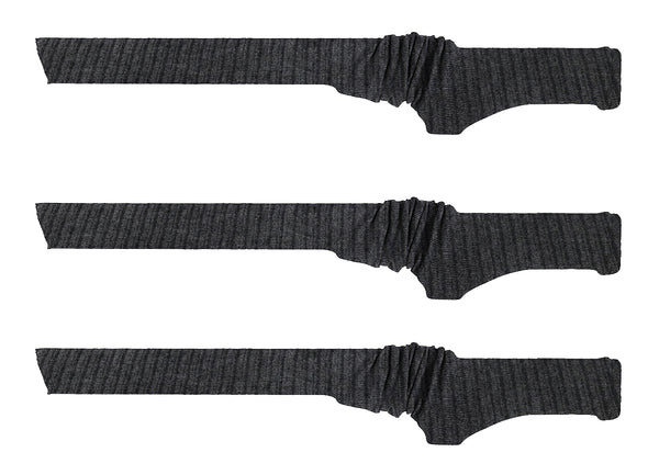 Gun Sock Silicone Treated Knit Gun Socks for Rifles and Shotguns, 54 x 4 Inches Elastic Design of Rifle Sock Sleeve, 3Pcs Fits Tactical Gun