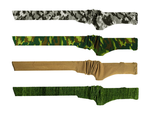 Gun Sock Mixed-color 54 x 4 Inches Silicone Treated Knit Gun Socks for Rifles and Shotguns, Elastic Design of Rifle Sock Sleeve, Fits Tactical Gun