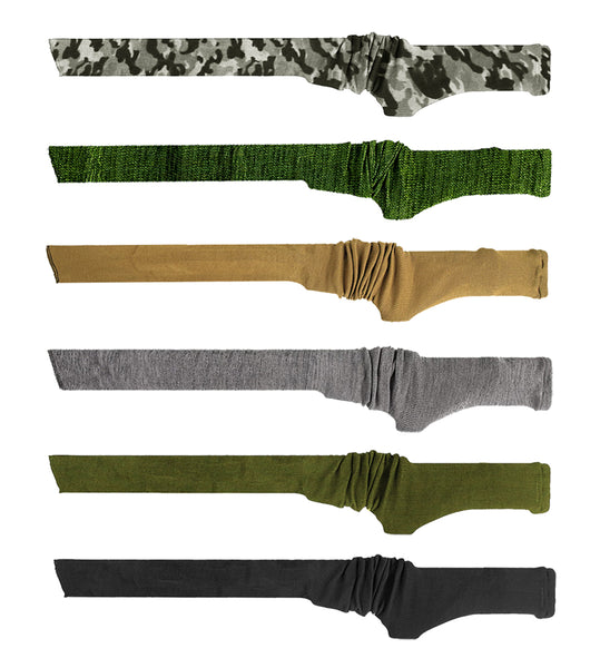 6 Mixed-color 54” Silicone-Treated Gun Socks for Rifles and Shotguns,Anti-rust Tactical Accessories Drawstring Closure