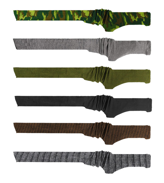 6 Mixed-color 54” Silicone-Treated Gun Socks for Rifles and Shotguns,Anti-rust Tactical Accessories Drawstring Closure
