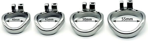 Male Chastity Cage Stainless Steel Male Chastity Device flat chastity lock