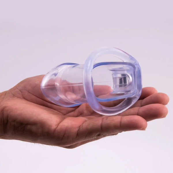 Men's Clear Resin Holy Trainer Chastity Cage
