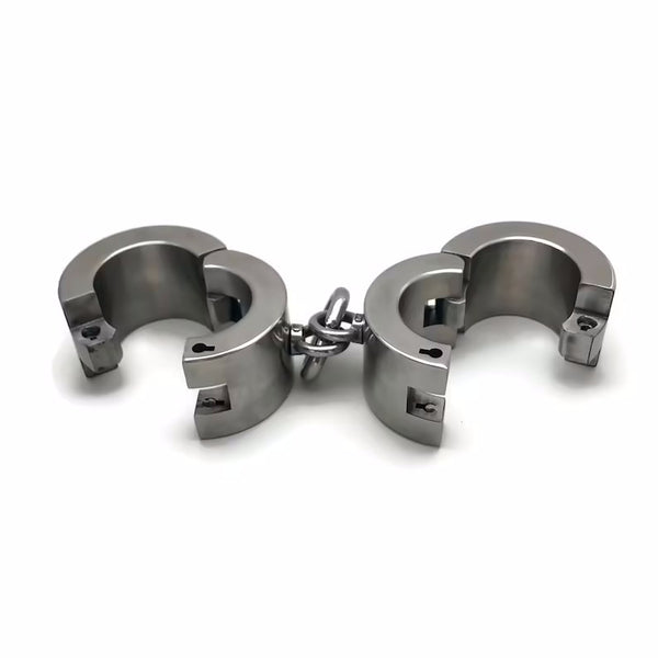 Ultra Heavy Handcuffs, The Ultimate Restraint Stainless Steel Bondage, BDSM, Self Bondage, Sex Toys