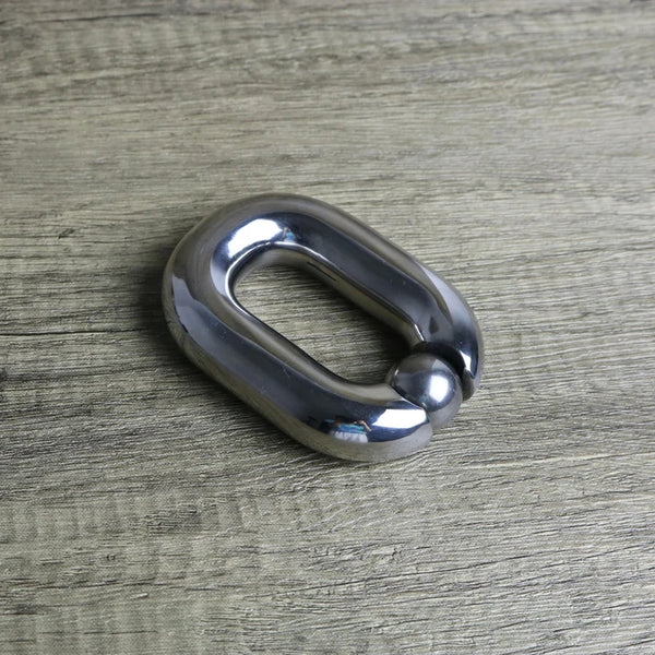 Steel Ball Stretcher,Heavy Weight Scrotum Ring,Cock Ring,Engraving