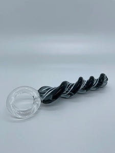 Advance deep pleasure massager dildo with twisted glass / hand-made glass toy/ anal plug/ advancer