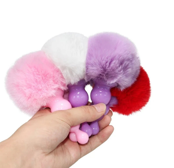 Silicone Anal Plug Plush Rabbit Tail Sex Toy for Women Men Gay Sexy Butt Plug Prostate Massager Tail