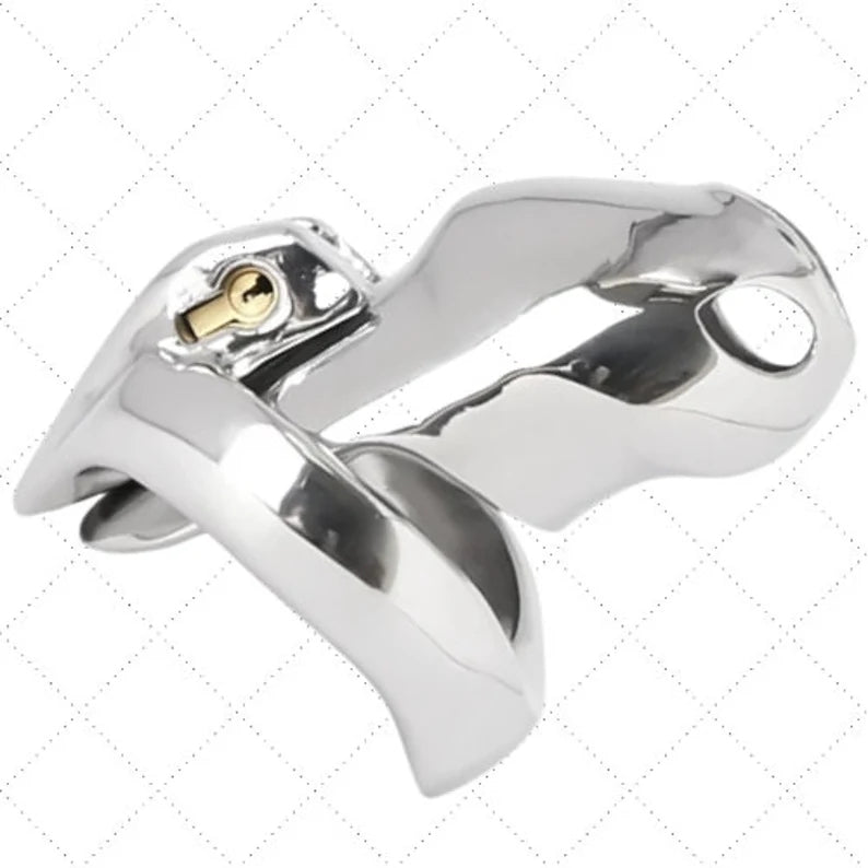 Chastity Belt Penis Ring/Stainless Steel Cock Cage For Men/Penis Cage Lockable