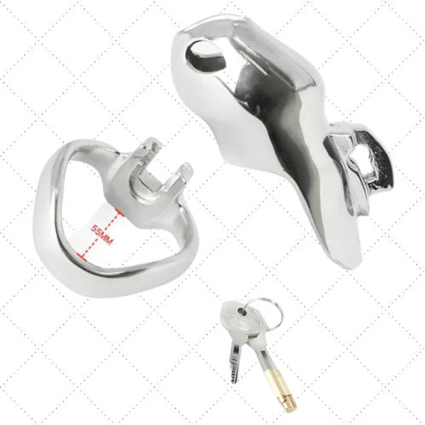 Chastity Belt Penis Ring/Stainless Steel Cock Cage For Men/Penis Cage Lockable