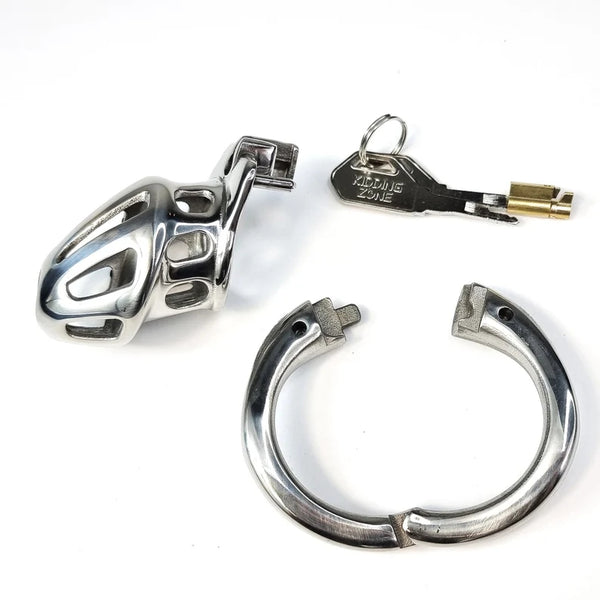 Steel Chastity Cage with Lock, Chastity Cock Cage, Chastity Device, Chastity Belt, Men Cock Cage, Stainless Steel Penis Lock, Mamba Chastity
