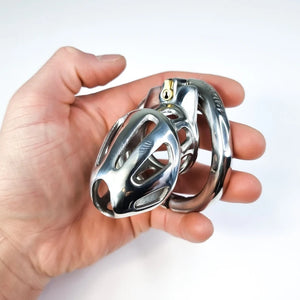 Steel Chastity Cage with Lock, Chastity Cock Cage, Chastity Device, Chastity Belt, Men Cock Cage, Stainless Steel Penis Lock, Mamba Chastity