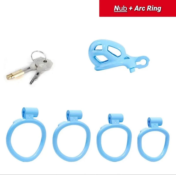 Maxi Cobra Male Chastity Cage With 4 Rings