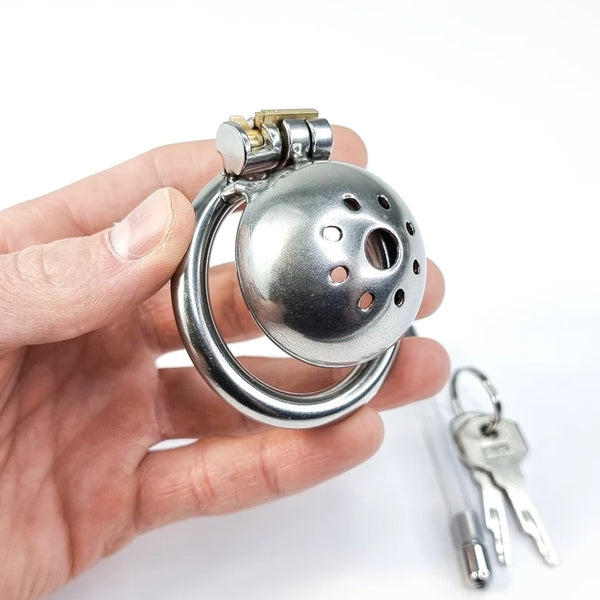 Steel Chastity Cage with Lock, Chastity Cock Cage, Chastity Device, Chastity Belt, Men Cock Cage, Stainless Steel Penis Lock
