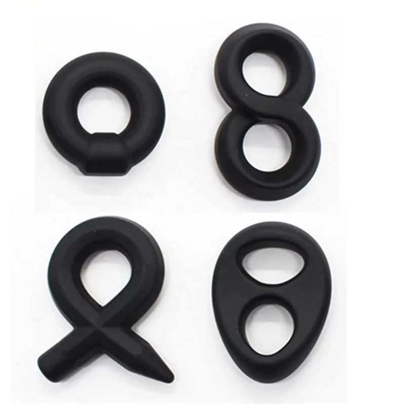 Silicone Cock Ring 4pcs